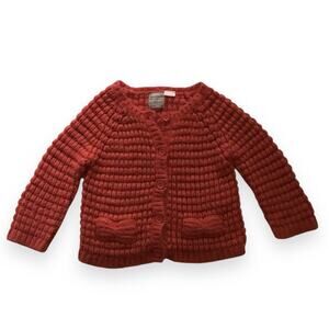 Zara orange cardigan